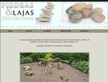 Tablet Screenshot of piedrasylajasdecorativas.com
